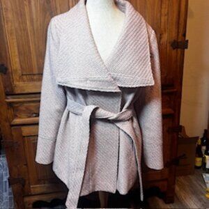 INC Soft Blush Pink Wrap Coat w/ Belt - Size XL
